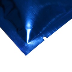 Flat Glossy Royal Blue Foil Open Top Mylar Bags Pouches Variety Quantity Sizes
