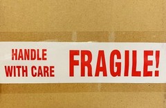 1-4-6-12-36-72 Rolls Fragile Handle With Care Carton Sealing Packing Tape 2×110