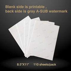Bulk 1100 Sheets A-SUB Sublimation Paper 11×17 125g for Inkjet Heat Transfer