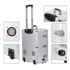 Portable Dental Delivery Unit: Rolling Box with 4 Holes Air Compressor Suction