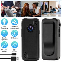 MP3 Digital Hidden Voice Recorder Spy Mini Clip-On Audio Activated Dictaphone US