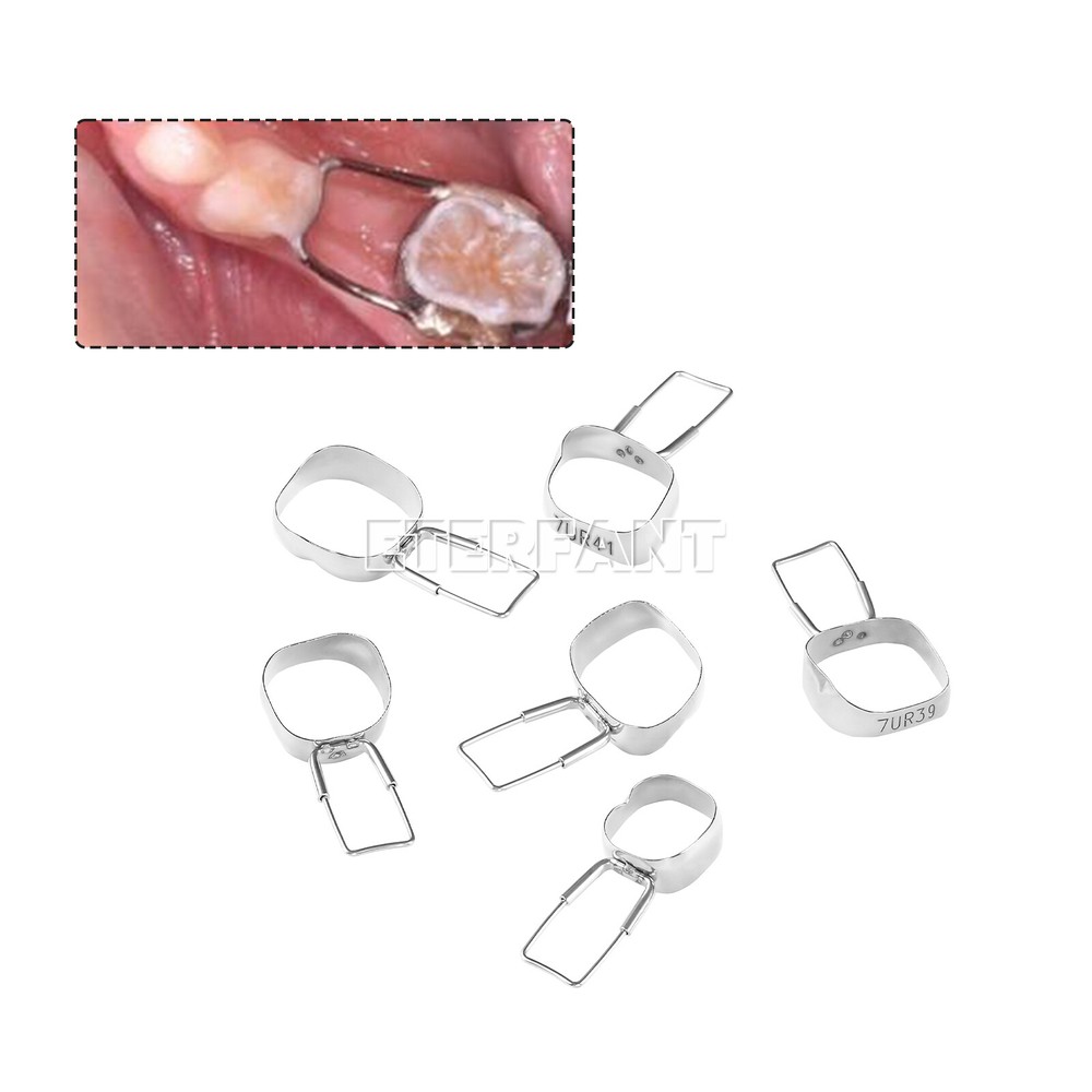 40PCs ETERFANT Dental 2nd Molar Space Maintainer Brace Preformed Band & Loop