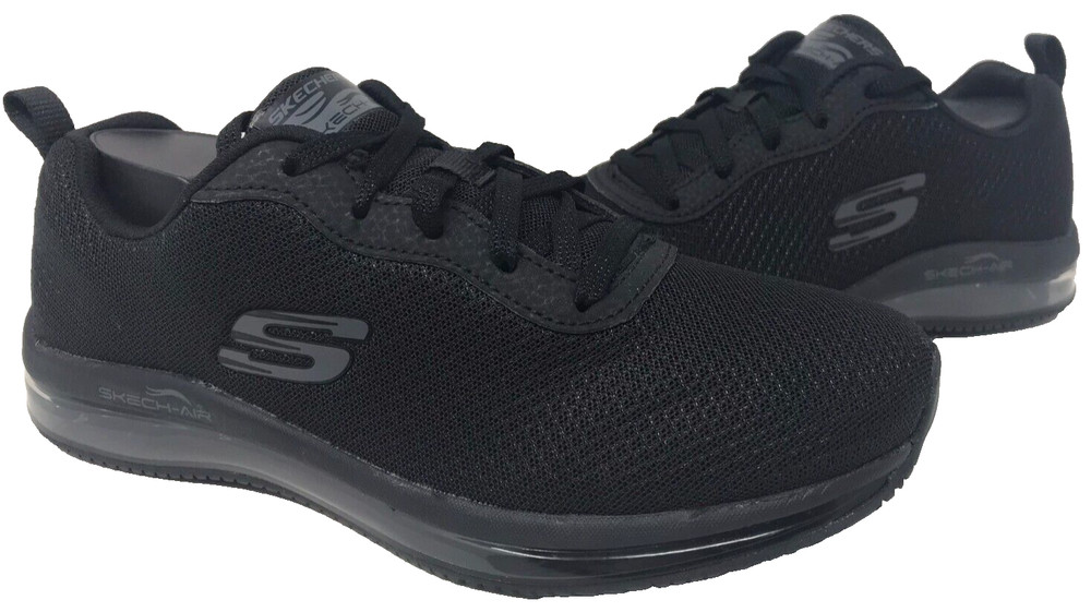 Skechers Women’s Work Relaxed Fit Skech Air SR Lace Up Shoes Black Size:8 180F