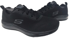 Skechers Women’s Work Relaxed Fit Skech Air SR Lace Up Shoes Black Size:8 180F