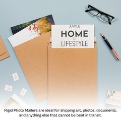 100 – 9.75×12.25 Kraft Rigid Photo Document Mailers Cardboard Envelopes 28 pt.