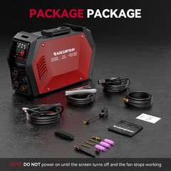 ARCCAPTAIN iControl TIG205 Pro 5 In 1 Cold Spot Stick/TIG Welder with Foot Pedal