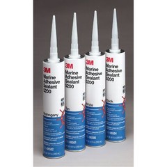 3M Marine Adhesive Sealant 5200, Black, 3 oz Tube