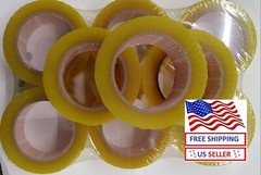 36 ROLLS – 2 INCH x 110 Yards (330 ft) Clear Carton Sealing Packing