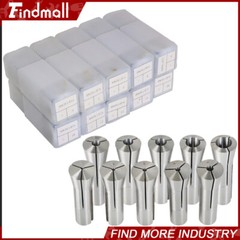 Findmall 10PCS R8 Round Spring Collet 3, 4, 5, 6, 8, 10, 12, 14, 18 and 20mm Set