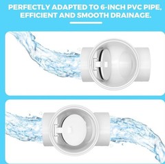 Cinsda 6″ Inch PVC Backwater Valve New