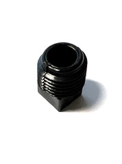 (100) 1/4 npt Pipe Plugs Square Head Polyethylene Nylon 1/4-18 Black NPT