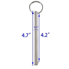 2 Pack Quick Release Pin, Diameter 5/16″(8mm), Overall Length 4.72″(120mm), U…