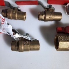 Brass Valves Shut offs 1/2″ Lot of 12 Press Brass Ball Valve B&K Precision