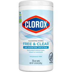 75-Count Free & Clear Compostable All-Purpose Cleaning Wipes