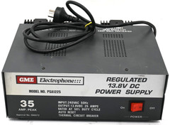GME Electrophone PSA1225 Highly Regulated, lLnear-Mode 13.8V DC Power Supply