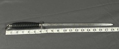 Tichet Nogent Chrome Dur Sharpener Round 10 inch Medium/Coarse Hang Ring France