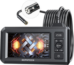 DEPSTECH Dual Lens Industrial Endoscope, 1080P Digital Borescope Inspection Came