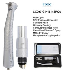COXO Dental Fiber Optic Handpiece High Speed Turbine For Kavo NSK Sirona Coupler