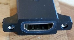 New HDMI Female to Female Panel Mount Extension Coupler Adapter with Screws
