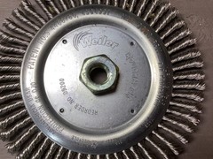 Weiler 09200 7in Roughneck Root Pass Knot Wire Wheel Brush Stainless 5/8-11