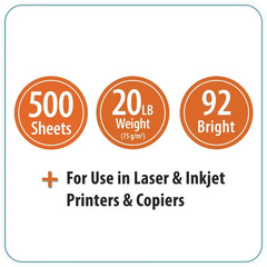 Pen+Gear Standard Copy Paper 500 Sheets White Multipurpose Printer Paper 8.5×11