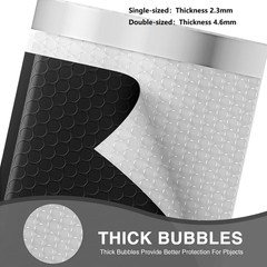 Bubble Mailers 6X10 Inch 100 Pack Black Opaque Padded Envelopes | Usable Size 6X