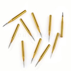 10 Pcs Dental Tungsten Carbide Trimming & Finishing Burs Drill Smooth FG 7901