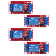 4Pcs DC 24V Relay Module 1 Channel Relay Board with Optocoupler Isolation Suppor