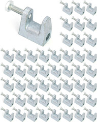 Beam Clamp, 50 Pcs 3/8″ Zinc Plated Iron Safety Beam Clamp, 13/16″ Jaw Opening