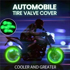 Glow in The Dark Tire Valve Stem Caps for Cars Bikes Motorcycles Color: Yellow