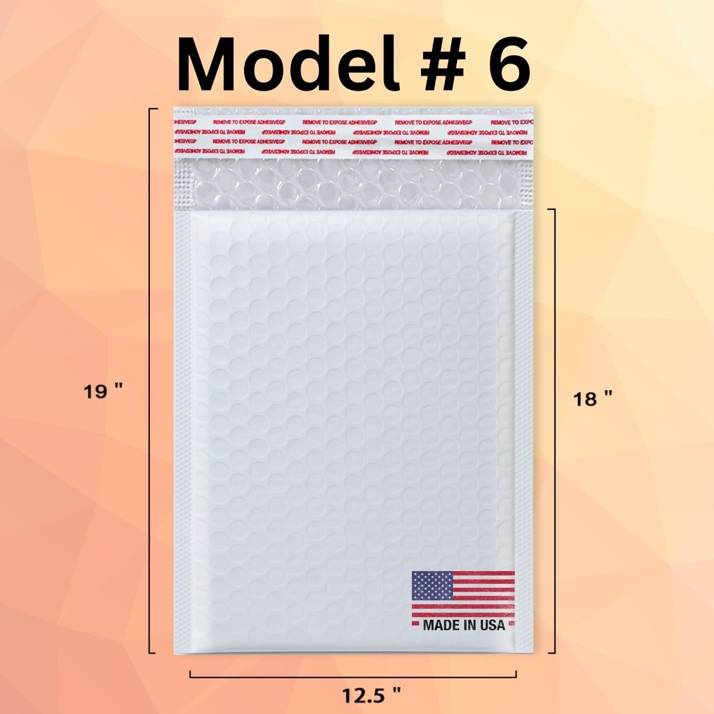 1-500 #6 12.5×18 Poly Bubble Mailers Padded Envelopes Shipping Mailing Bags