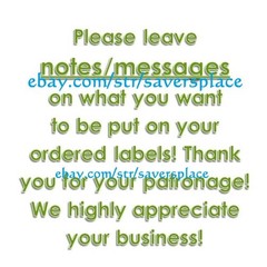 60pcs Personalized Return/Mailing Address labels – 1″ x 2.625″ – Free Shipping