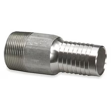 Zoro Select 3Lz91 Nipple, 3/4 In Barb, 3/4 In Mnpt, 316 Ss, 3Lz91