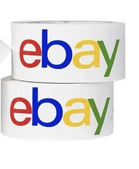 2 NEW roll EBAY Packaging Tape – Color Logo 2″ x 75 yards *Free Shipping*