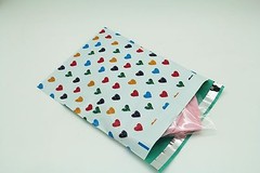 100 6×9 Colorful Hearts Designer Poly Mailers Envelopes Boutique Custom Bags