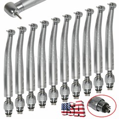 1-10 Packs Dental High Speed Turbine Handpiece with 4-Hole Quick Coupler GB4