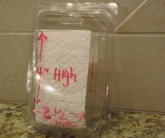 x100 Clear Clamshell blister package hanging retail box pack usable 2.5″x 4″x1″
