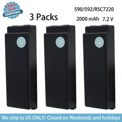 3PCs RSC7220 13445 2000mAh Battery For Scanreco 590/592/960/EEA2512/Palfing