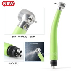Dental LED Integrate E-generator Plastic High Speed Handpiece 3 Way Spray 4Holes