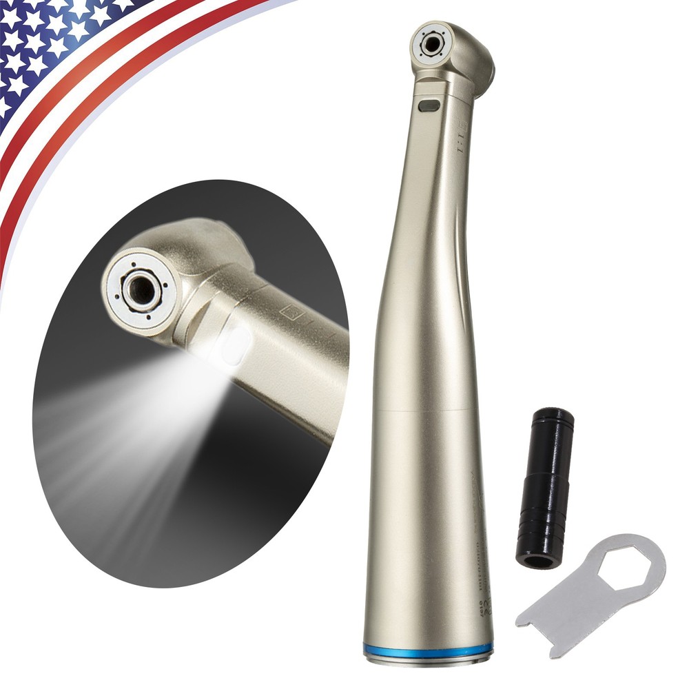 NSK Style Dental 1:1 1:5 1:4.2 LED Contra Angle Handpiece Inner Water Red Ring