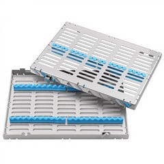 135°C Autoclavable Dental Sterilization Cassette Rack Box for 20 Grid Instrument