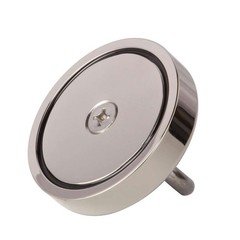 2 Pack Neodymium Fishing Magnets , 400LBS Pulling Force Strong Round Rare Earth