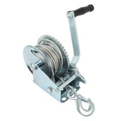 1600lbs Hand Winch Hand Crank Trailer Winch W/10m (32ft) Cable Manual Winch