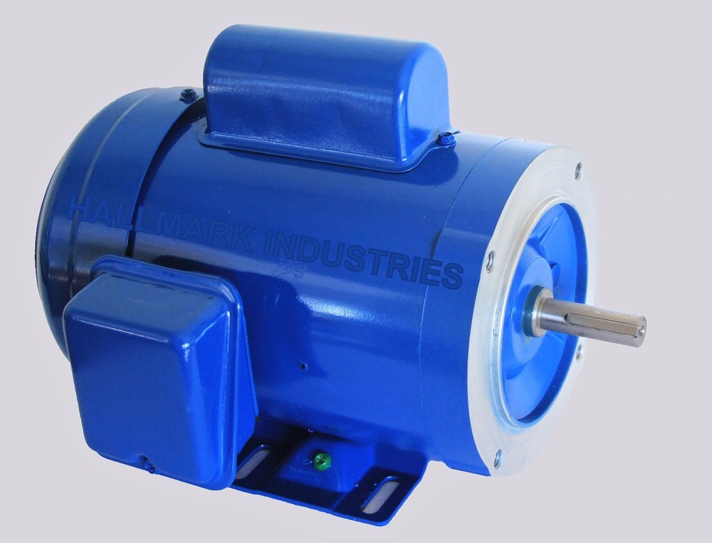 AC MOTOR, 1HP, 3450 RPM, 1PH, 115V/208-230V, 56C/TEFC, With base