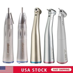 Dental 1:1/1:4.2/1:5 LED Fiber Optic Contra Angle Handpiece Fit E-type Motors