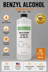 32 OZ – Benzyl Alcohol USP NF FCC High Purity Lab Grade