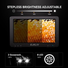 Elikliv 1200X Digital Microscope with Screen 7″ LCD 12MP for Electronics Repair
