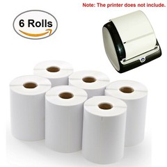 6 Rolls DYMO 4XL Direct Thermal Shipping Labels 4×6 1744907 Compatible 220/Roll