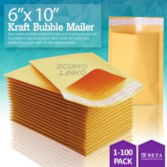 #0 6×10 (6×9) KRAFT BUBBLE MAILER SELF SEAL SHIPPING BAG ENVELOPE 25,50,100,250