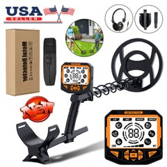 LCD Display Metal Detector Gold Digger Finder 10″ IP68 Waterproof Search Coil